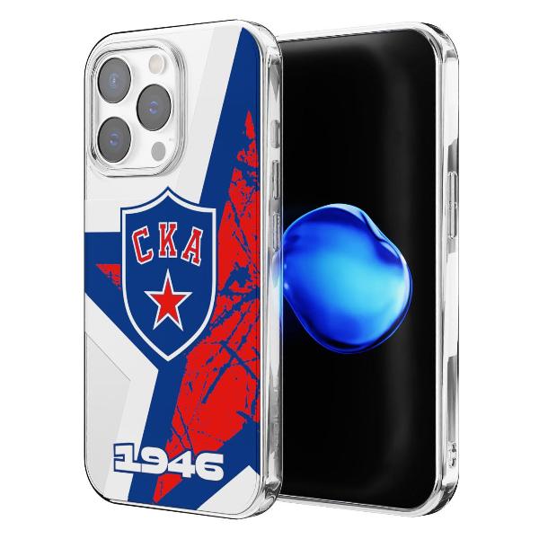 Чехол Mcover для iPhone 14 Pro Max СКА: Эмблема клуба ver.2
