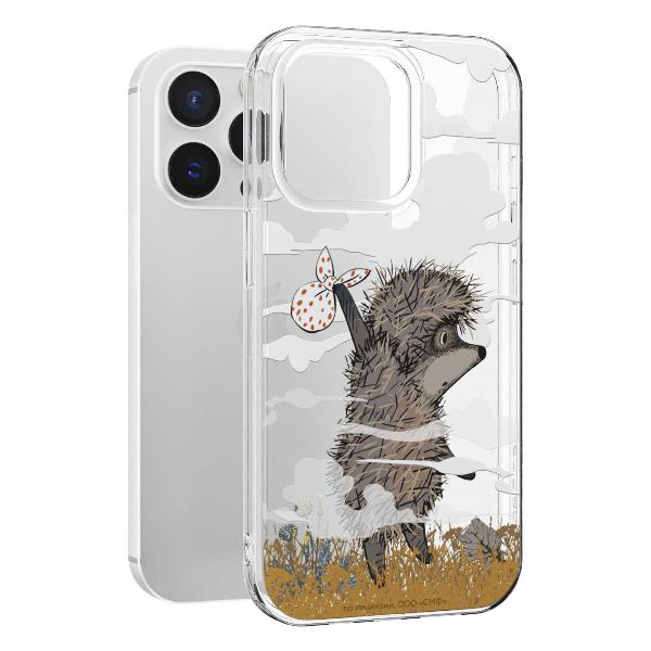 Чехол Mcover для iPhone 14 Pro Max Ежик в тумане и дымка