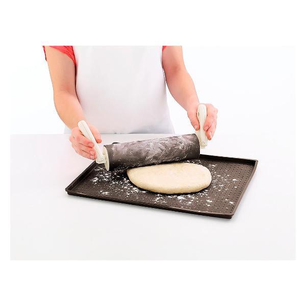 Коврик силиконовый Brabantia для выпечки пиццы, 40х30 см коричневый