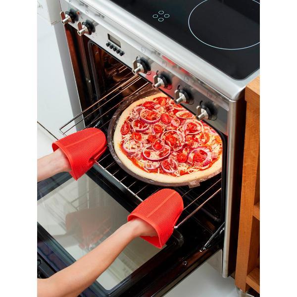 Коврик силиконовый Brabantia для выпечки пиццы, 26 см коричневый