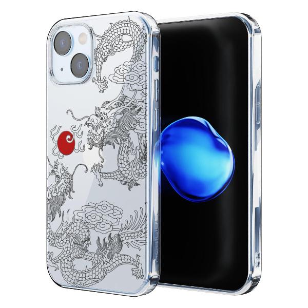 Чехол Mcover для iPhone 15, Японский дракон инь, аниме