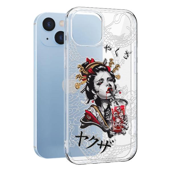 Чехол Mcover для iPhone 15, Гейша, аниме