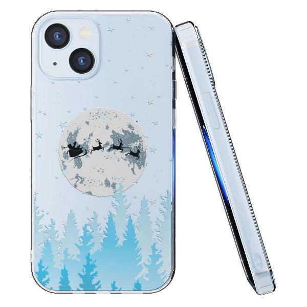 Чехол Mcover для iPhone 15, Олени Санты