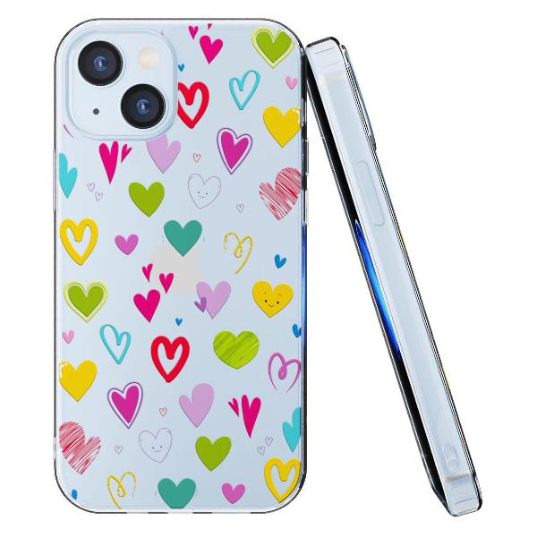 Чехол Mcover для iPhone 15, Сердечки