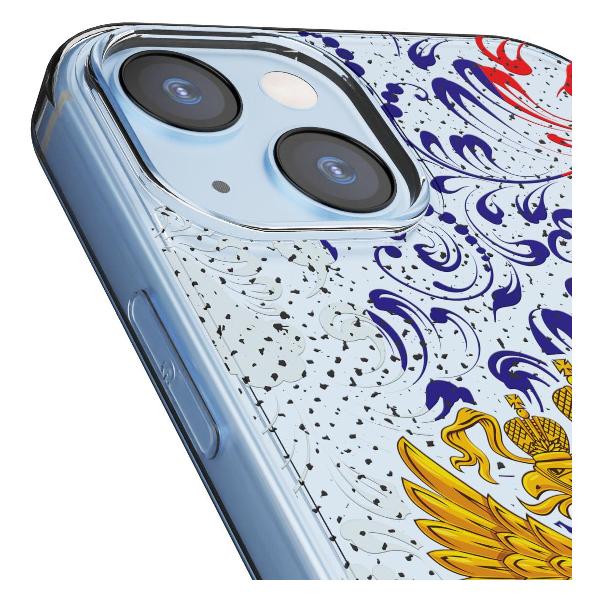 Чехол Mcover для iPhone 15, Герб Российской Федерации