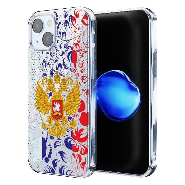 Чехол Mcover для iPhone 15, Герб Российской Федерации