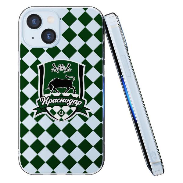 Чехол Mcover для iPhone 15, Краснодар: Эмблема на черном