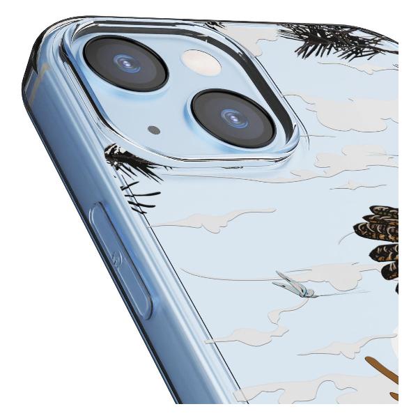 Чехол Mcover для iPhone 15, Ежик в тумане и сова