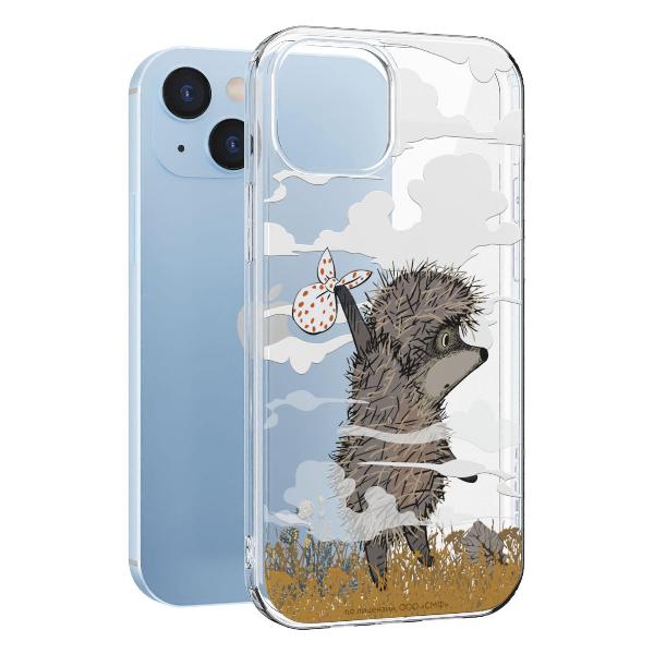 Чехол Mcover для iPhone 15, Ежик в тумане и дымка