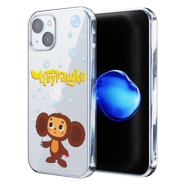 Чехол Mcover для iPhone 15, Чебурашка, Мыльные пузыри