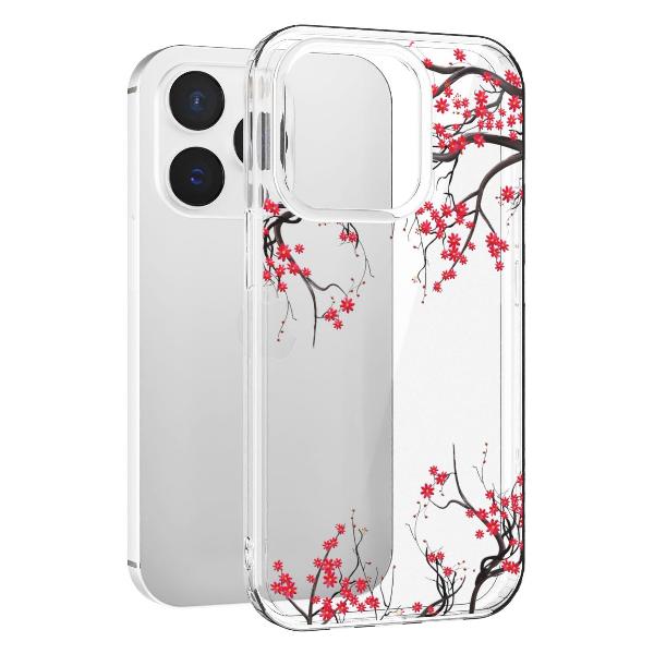 Чехол Mcover для iPhone 15 Pro, Сакура цветущая