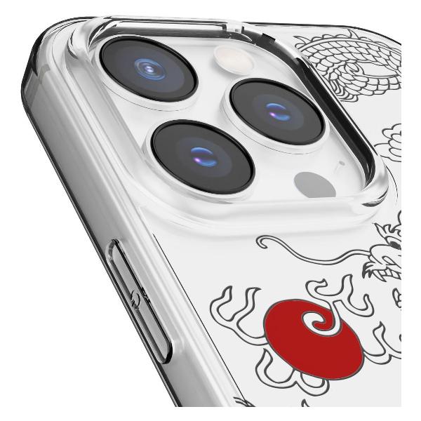 Чехол Mcover для iPhone 15 Pro, Японский дракон инь, аниме
