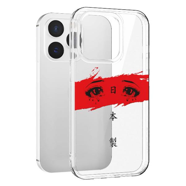 Чехол Mcover для iPhone 15 Pro, Грустные глаза, аниме