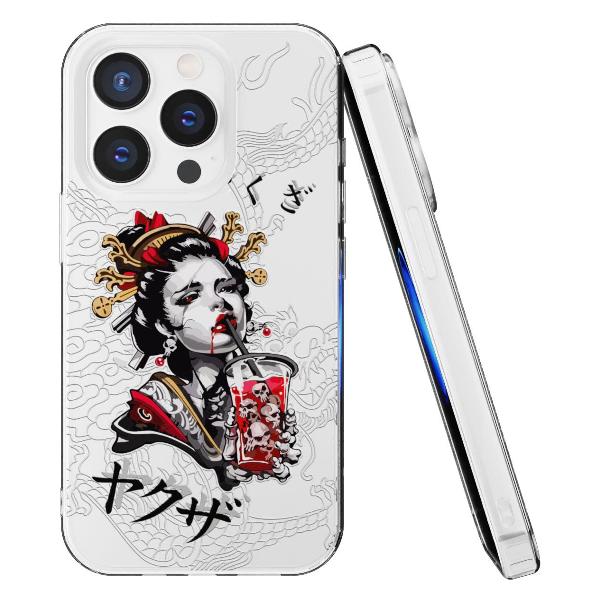 Чехол Mcover для iPhone 15 Pro, Гейша, аниме