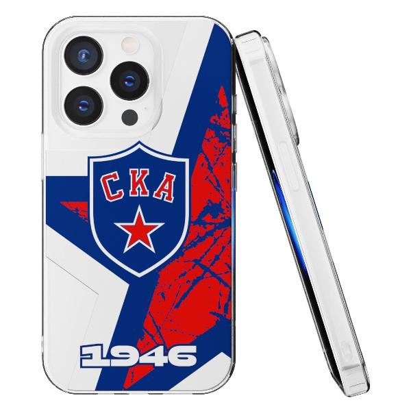 Чехол Mcover для iPhone 15 Pro, СКА: Эмблема клуба ver.2