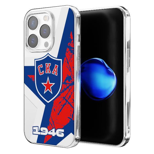 Чехол Mcover для iPhone 15 Pro, СКА: Эмблема клуба ver.2