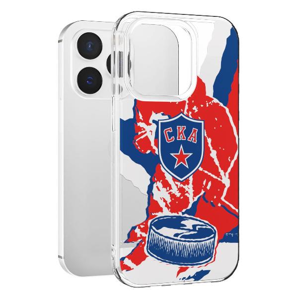 Чехол Mcover для iPhone 15 Pro, СКА: Шайба ver.1