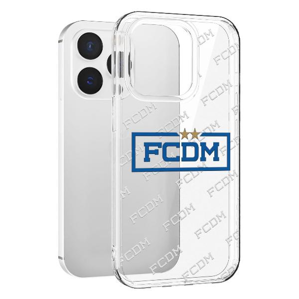 Чехол Mcover для iPhone 15 Pro, FC Dynamo Moscow