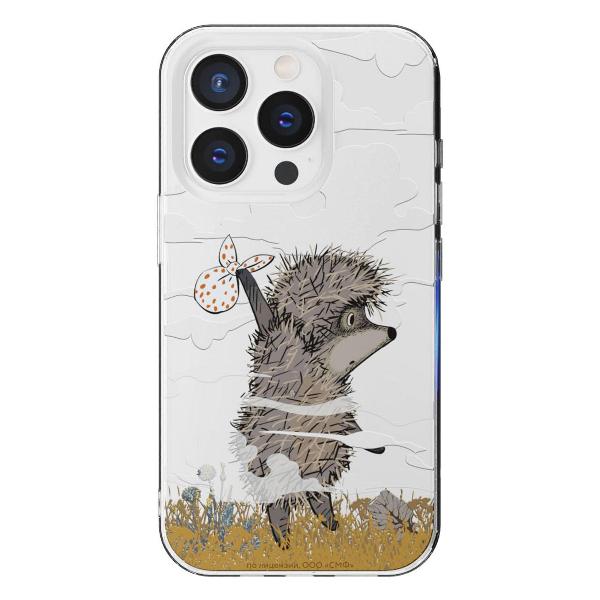 Чехол Mcover для iPhone 15 Pro, Ежик в тумане и дымка