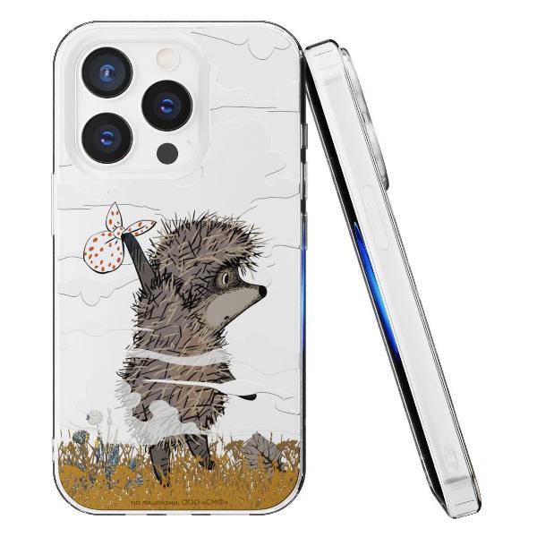 Чехол Mcover для iPhone 15 Pro, Ежик в тумане и дымка