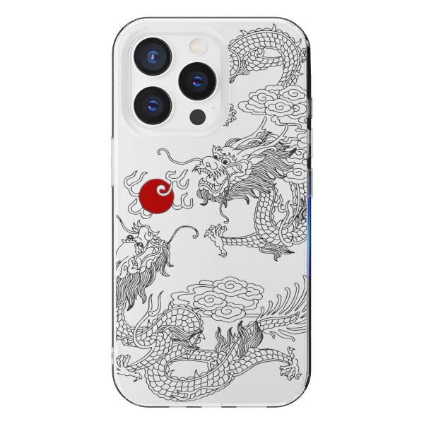 Чехол Mcover для iPhone 15 Pro Max, Японский дракон