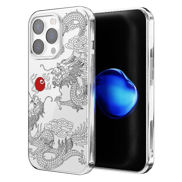 Чехол Mcover для iPhone 15 Pro Max, Японский дракон