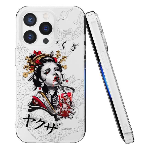 Чехол Mcover для iPhone 15 Pro Max, Гейша, аниме