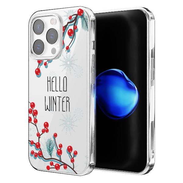 Чехол Mcover для iPhone 15 Pro Max, Привет, Зима