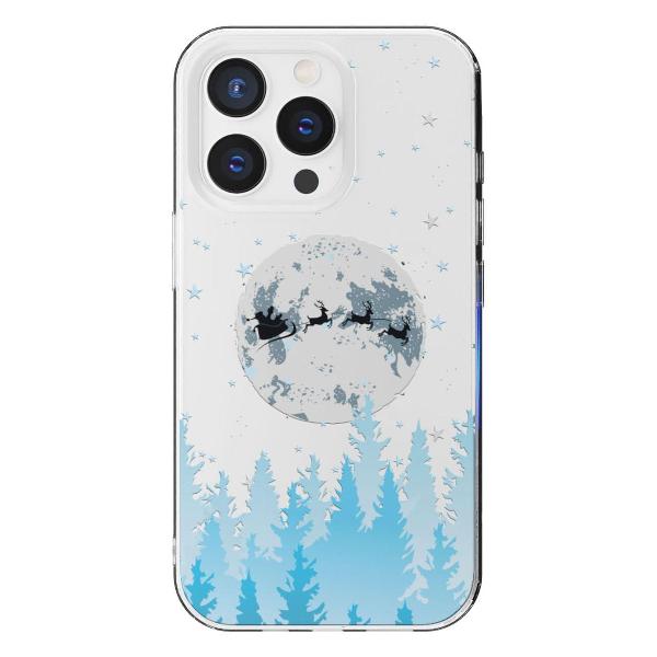 Чехол Mcover для iPhone 15 Pro Max, Олени Санты