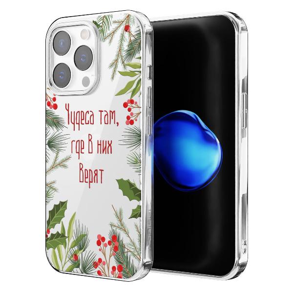 Чехол Mcover для iPhone 15 Pro Max, Рождество