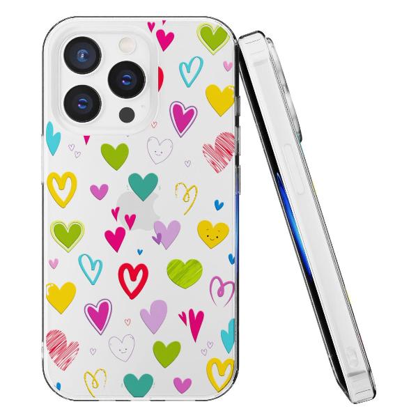Чехол Mcover для iPhone 15 Pro Max, Сердечки