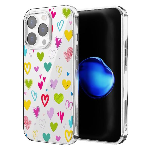 Чехол Mcover для iPhone 15 Pro Max, Сердечки