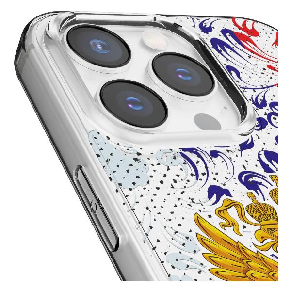 Чехол Mcover для iPhone 15 Pro Max, Герб Российской Федерации