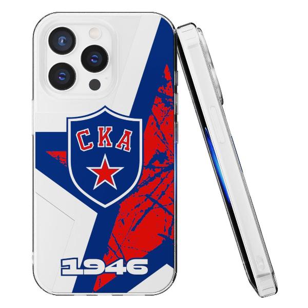 Чехол Mcover для iPhone 15 Pro Max, СКА: Эмблема клуба ver.2