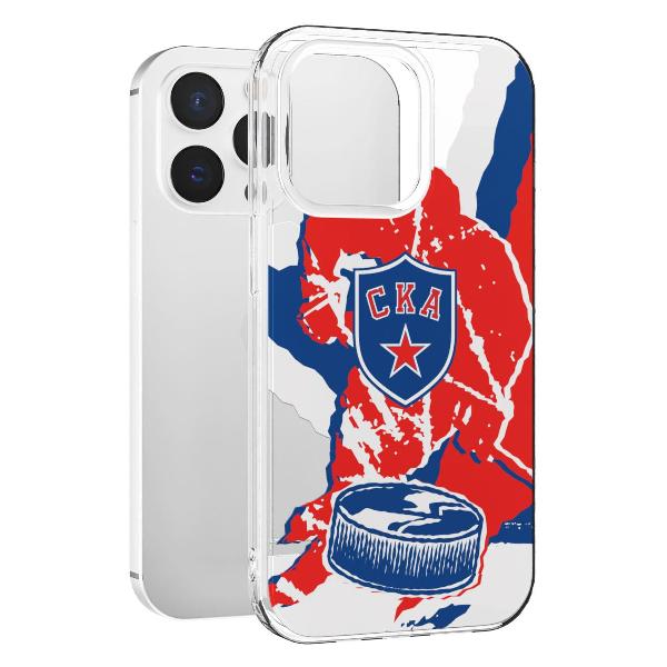 Чехол Mcover для iPhone 15 Pro Max, СКА: Шайба ver.1