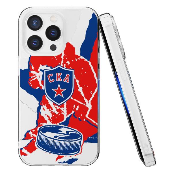 Чехол Mcover для iPhone 15 Pro Max, СКА: Шайба ver.1