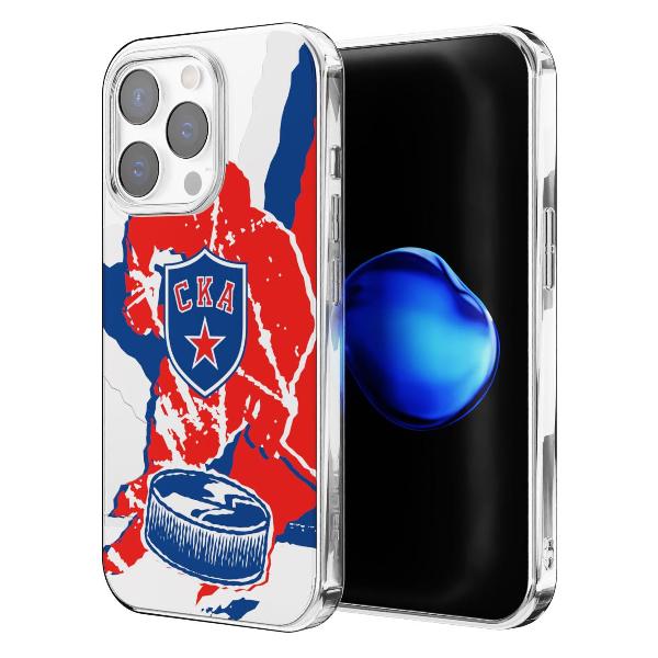 Чехол Mcover для iPhone 15 Pro Max, СКА: Шайба ver.1