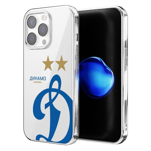 Чехол Mcover для iPhone 15 Pro Max, Динамо - Эмблема клуба