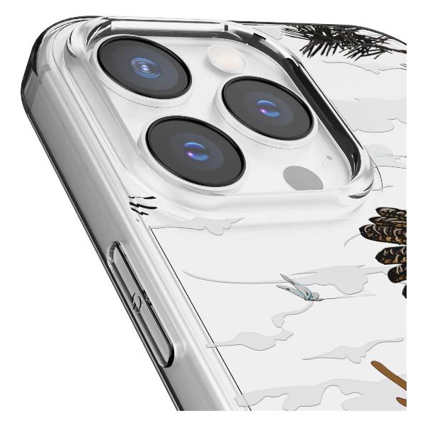 Чехол Mcover для iPhone 15 Pro Max, Ежик в тумане и сова