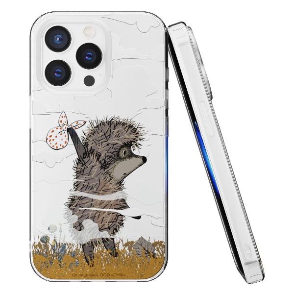 Чехол Mcover для iPhone 15 Pro Max, Ежик в тумане и дымка