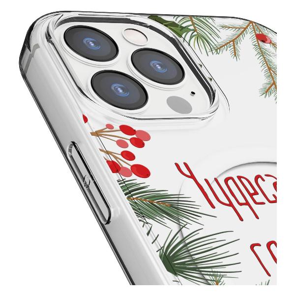 Чехол Mcover для iPhone 12 Pro Max, с MagSafe, Рождество