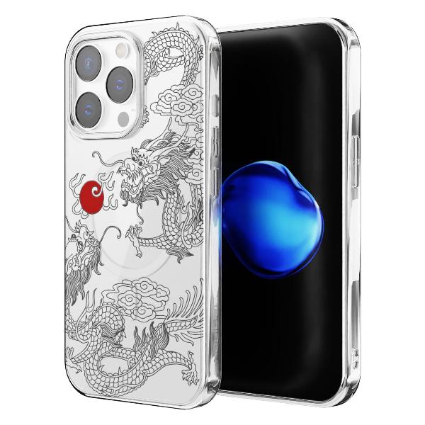 Чехол Mcover для iPhone 14 Pro Max с MagSafe, Японский дракон