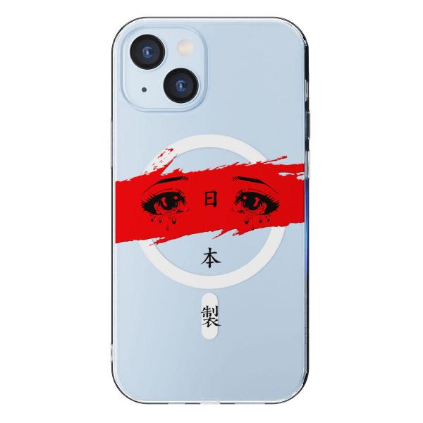 Чехол Mcover для iPhone 15, с MagSafe, Грустные глаза, аниме