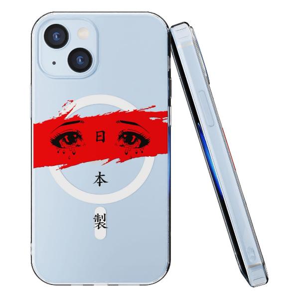 Чехол Mcover для iPhone 15, с MagSafe, Грустные глаза, аниме