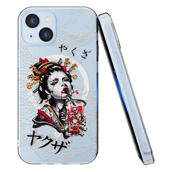 Чехол Mcover для iPhone 15, с MagSafe, Гейша, аниме