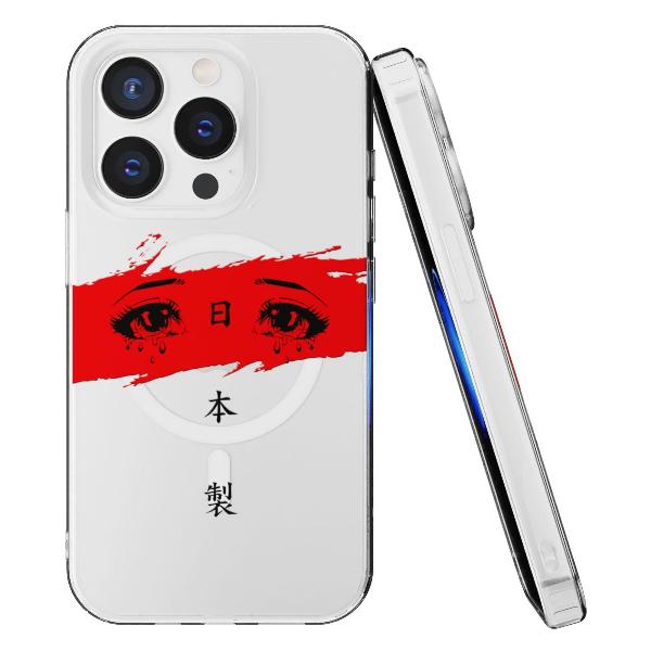 Чехол Mcover для iPhone 15 Pro, с MagSafe, Грустные глаза