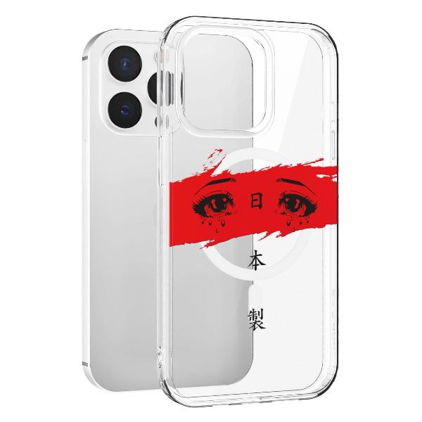 Чехол Mcover для iPhone 15 Pro Max, с MagSafe, Грустные глаза