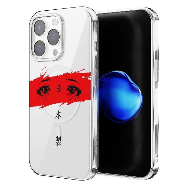 Чехол Mcover для iPhone 15 Pro Max, с MagSafe, Грустные глаза