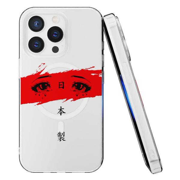 Чехол Mcover для iPhone 15 Pro Max, с MagSafe, Грустные глаза