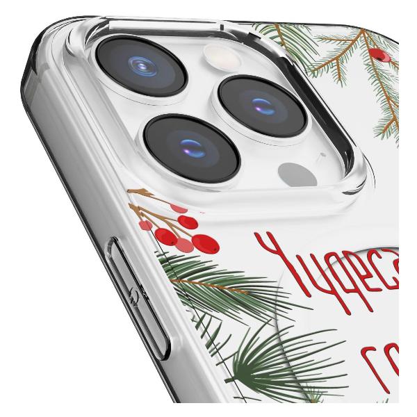 Чехол Mcover для iPhone 15 Pro Max, с MagSafe, Рождество